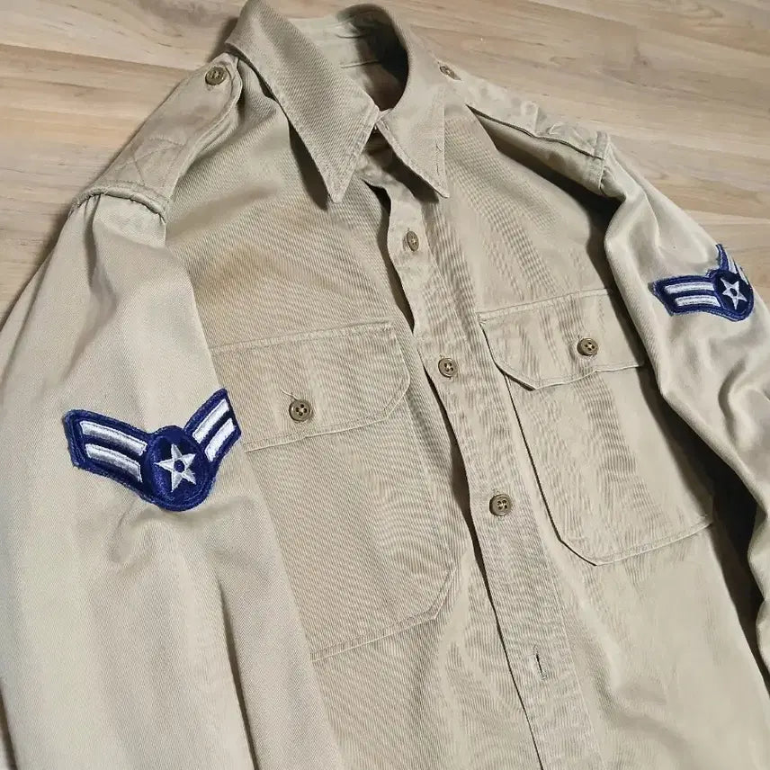 [BUNJANG] 1940s WW2 USAF Chino Shirt / 1940&