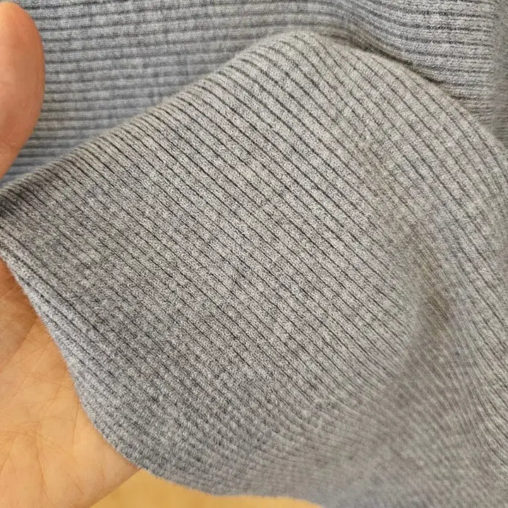 [BUNJANG] Basic Boat Neck Batwing Knit Top / 보트넥 가오리 골지니트 (새옷) 그레이