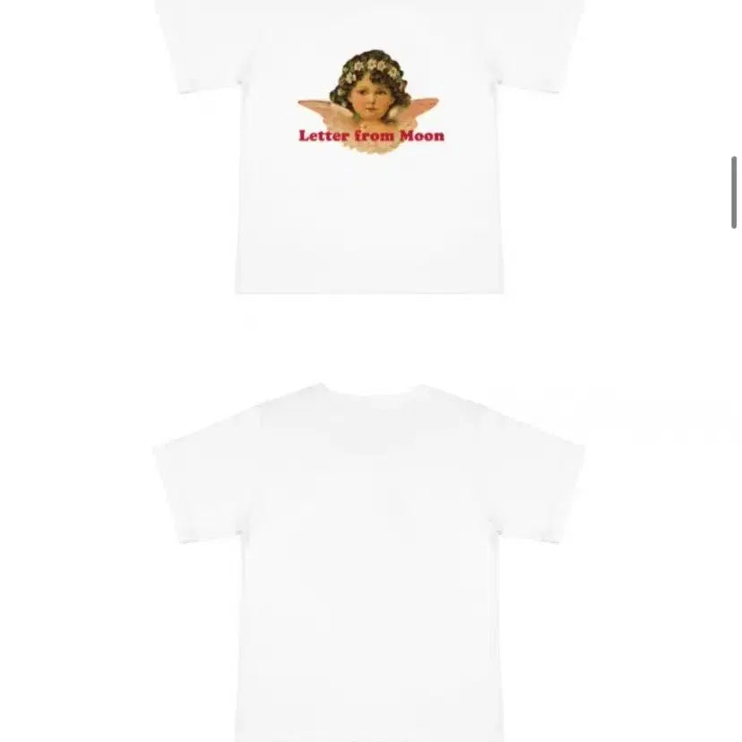[BUNJANG] Letter From Moon Angel Logo T-shirt / 레터프롬문 천사 로고 티셔츠 새상품