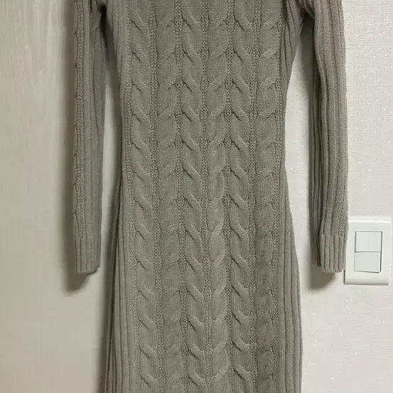 [BUNJANG] Knit Long Dress + Cardigan Set / 니트롱원피스+가디건 세트