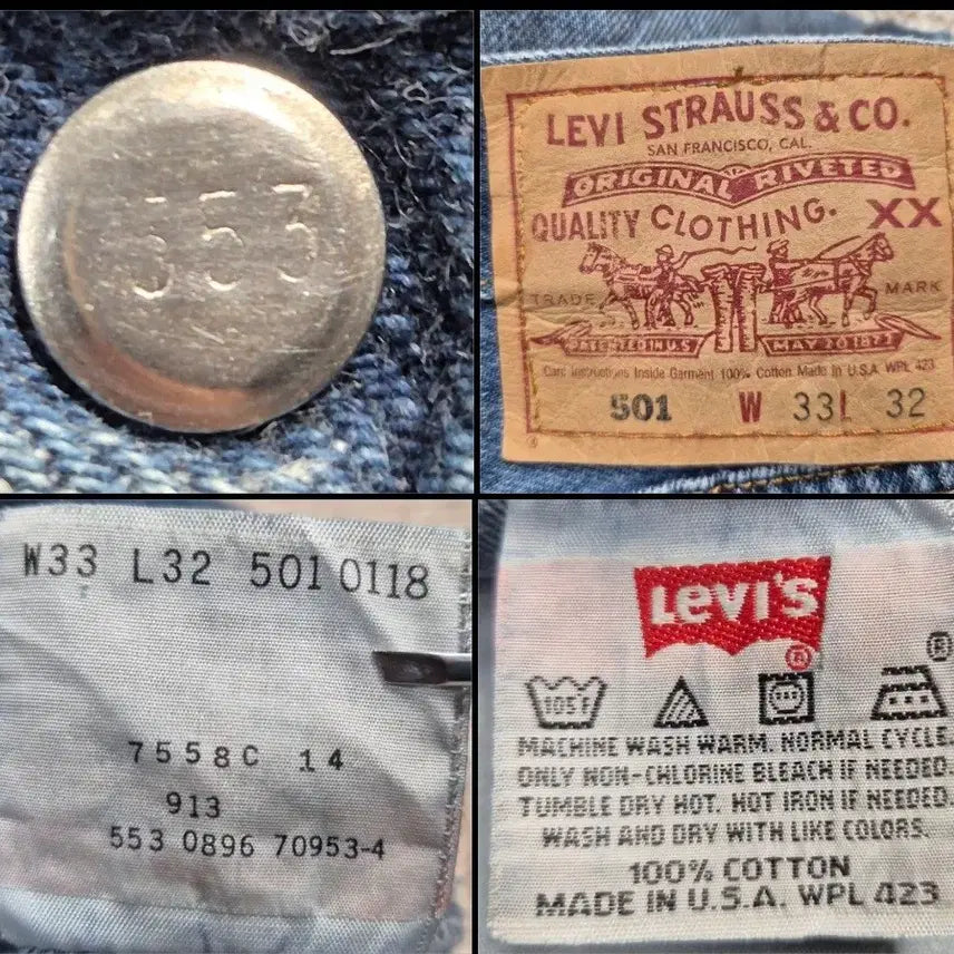 [BUNJANG] Levi's 90s 501 W33 Jeans / 리바이스 90s 501 w33