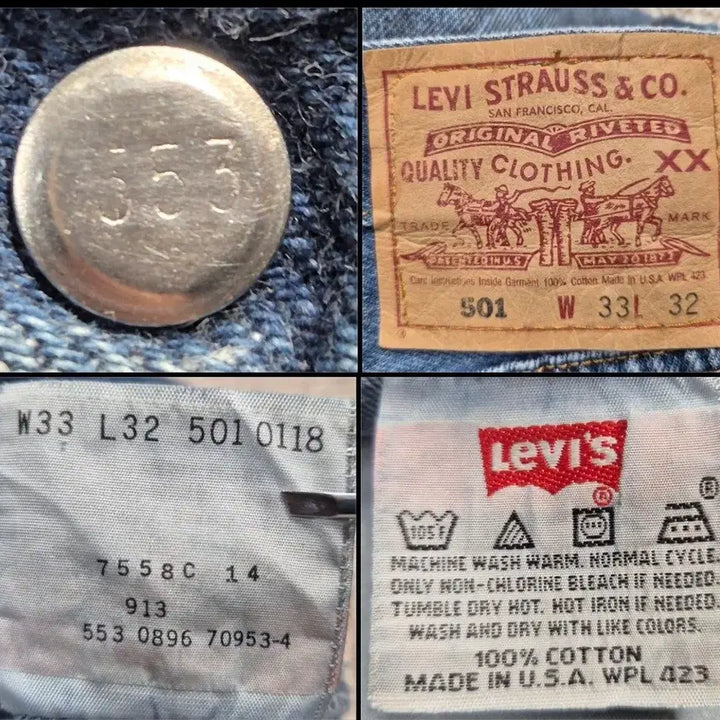 [BUNJANG] Levi's 90s 501 W33 Jeans / 리바이스 90s 501 w33