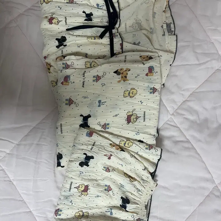 [BUNJANG] Dog Pajama 3-Piece Set (Short Sleeve Top, Long Pants, Shorts) / 새상품) 강아지 잠옷 3종 세트 ( 반팔 / 긴바지 / 반바지 )