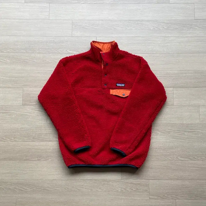 [BUNJANG] Patagonia Glissade Red Orange Deep Pile Kids Jacket / 파타고니아 글리세이드 레드 오렌지 딥파일 키즈