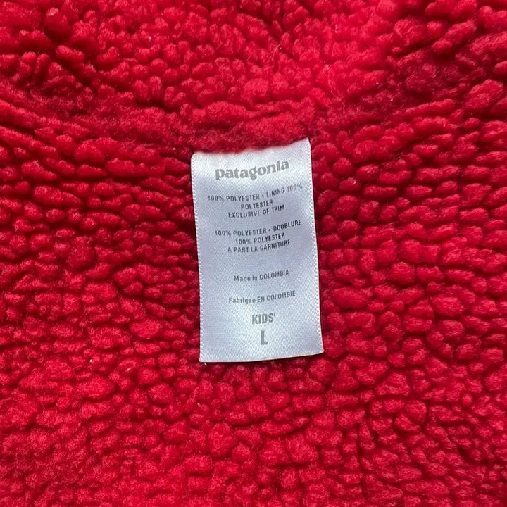 [BUNJANG] Patagonia Glissade Red Orange Deep Pile Kids Jacket / 파타고니아 글리세이드 레드 오렌지 딥파일 키즈