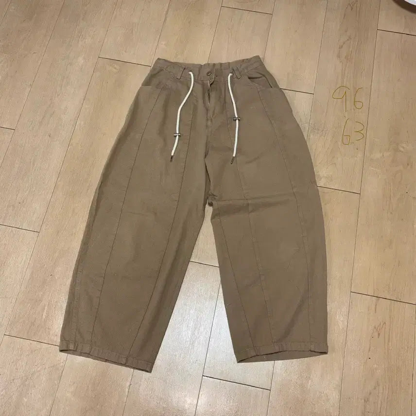 [BUNJANG] Sun Garden Vintage Beige Wide Balloon Pants / 선가든파티 빈티지 베이지 와이드 벌룬 팬츠