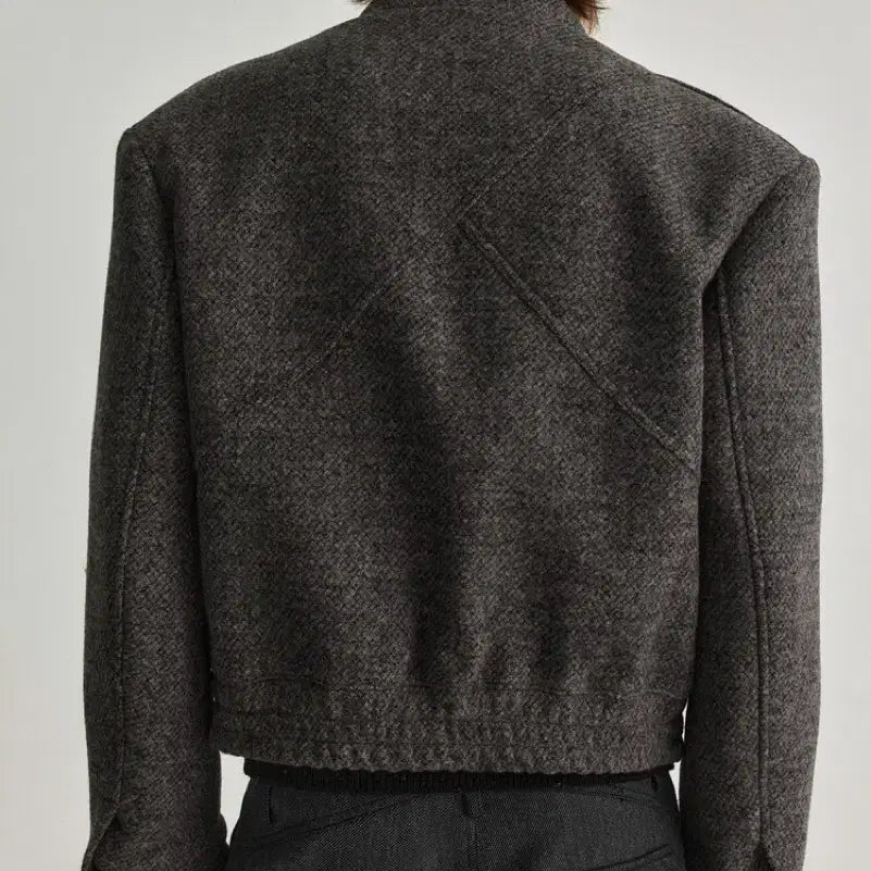 [BUNJANG] Waveis High Neck Jacket Gray / [2] 웨이비니스 하이넥 자켓 그레이