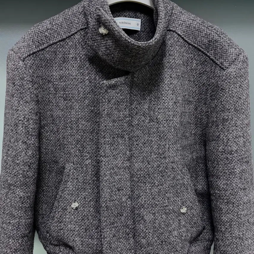 [BUNJANG] Waveis High Neck Jacket Gray / [2] 웨이비니스 하이넥 자켓 그레이