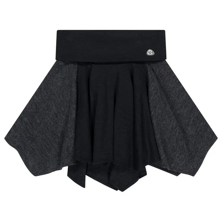 [BUNJANG] KOISEYO Folding Unbalance Skirt + Pants Set / 코이세이오 폴딩 언발란스 스커트+팬츠 SET