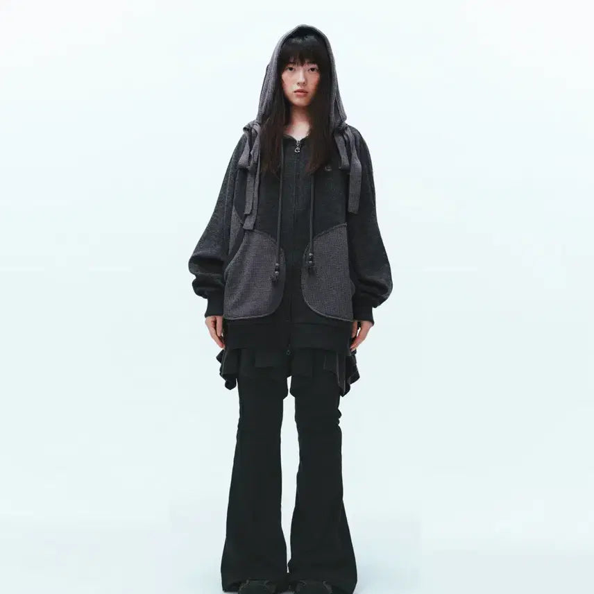 [BUNJANG] KOISEYO Folding Unbalance Skirt + Pants Set / 코이세이오 폴딩 언발란스 스커트+팬츠 SET