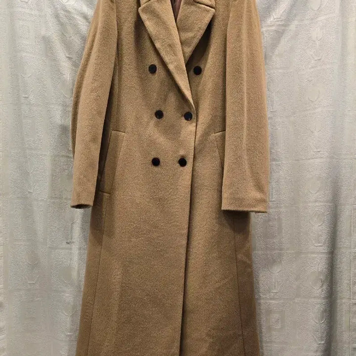 [BUNJANG] Sandro Double Breasted Long Coat (Size 44-55) / 산드로 Sandro 모+캐시미어  더블 브레스트 롱 코트 44~55