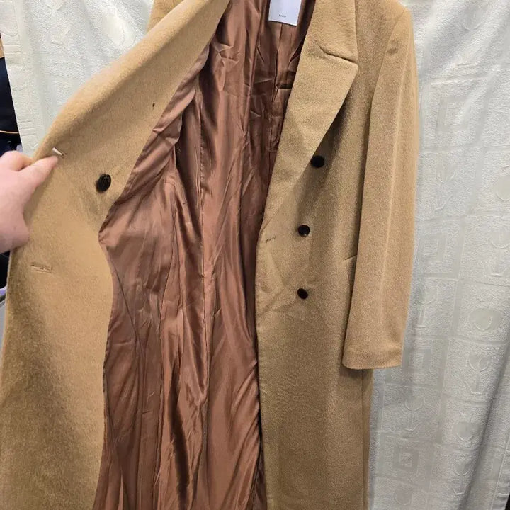 [BUNJANG] Sandro Double Breasted Long Coat (Size 44-55) / 산드로 Sandro 모+캐시미어  더블 브레스트 롱 코트 44~55