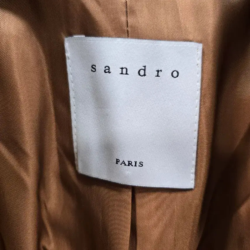 [BUNJANG] Sandro Double Breasted Long Coat (Size 44-55) / 산드로 Sandro 모+캐시미어  더블 브레스트 롱 코트 44~55