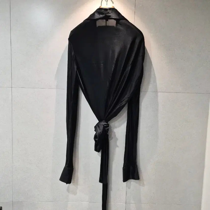 [BUNJANG] Gucci Black Wrap Blouse / GUCCI 구찌 정품 블랙 랩 블라우스