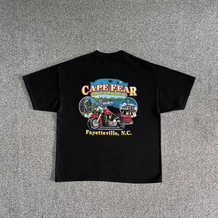 [BUNJANG] Vintage Harley-Davidson Flame T-Shirt XL / 빈티지 할리데이비슨 플레임 티셔츠