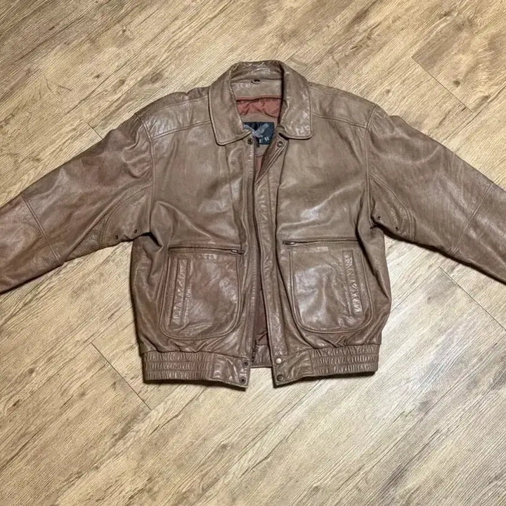 [BUNJANG] Vintage Leather Jacket / 빈티지 레더 자켓