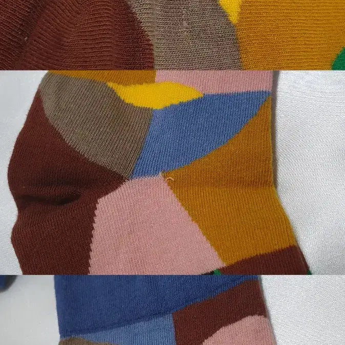 [BUNJANG] Bonne Maison Check Dot Pattern Socks / 그린 블루 브라운 체크 도트 아이 Bonne Maison 본메종 양말