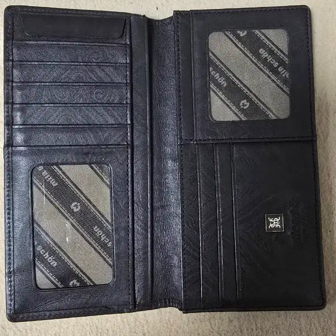 [BUNJANG] Leather Crocodile Bifold Wallet / 악어 가죽 반지갑 브라운