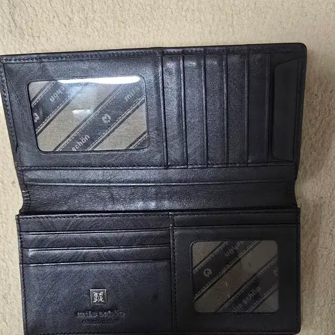 [BUNJANG] Leather Crocodile Bifold Wallet / 악어 가죽 반지갑 브라운