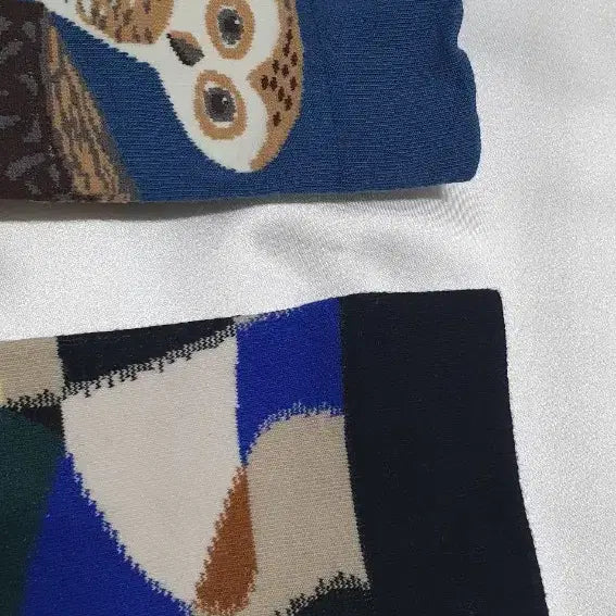 [BUNJANG] Bonne Maison Owl Pattern Socks / 블루 그린 그레이 살구 부엉이 Bonne Maison 본메종 양말