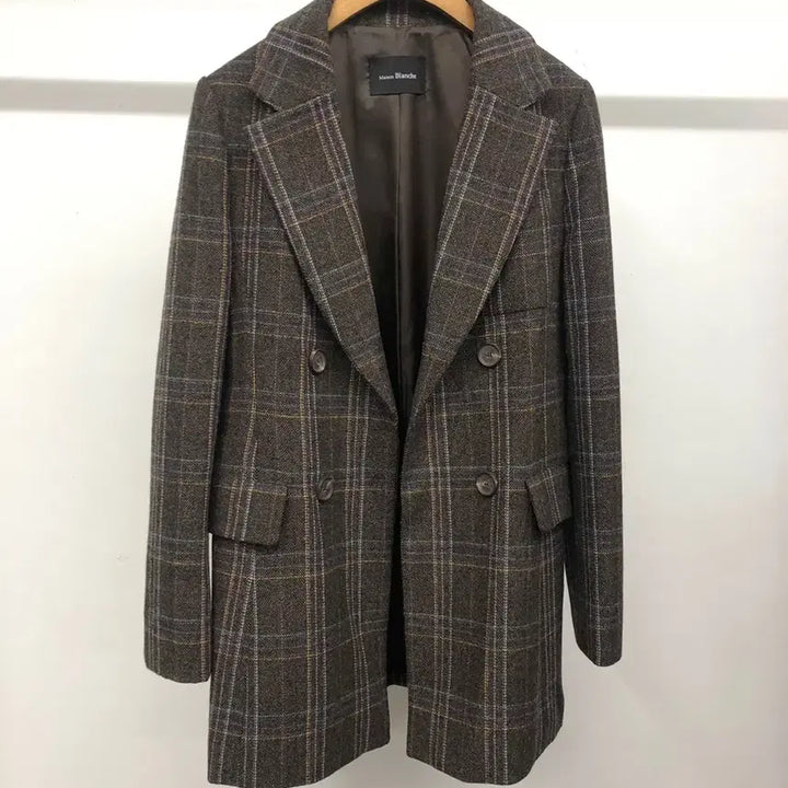 [BUNJANG] Maison Blanche Herringbone Wool Jacket / 메종블랑쉬 헤링본 울 자켓 브라운 55