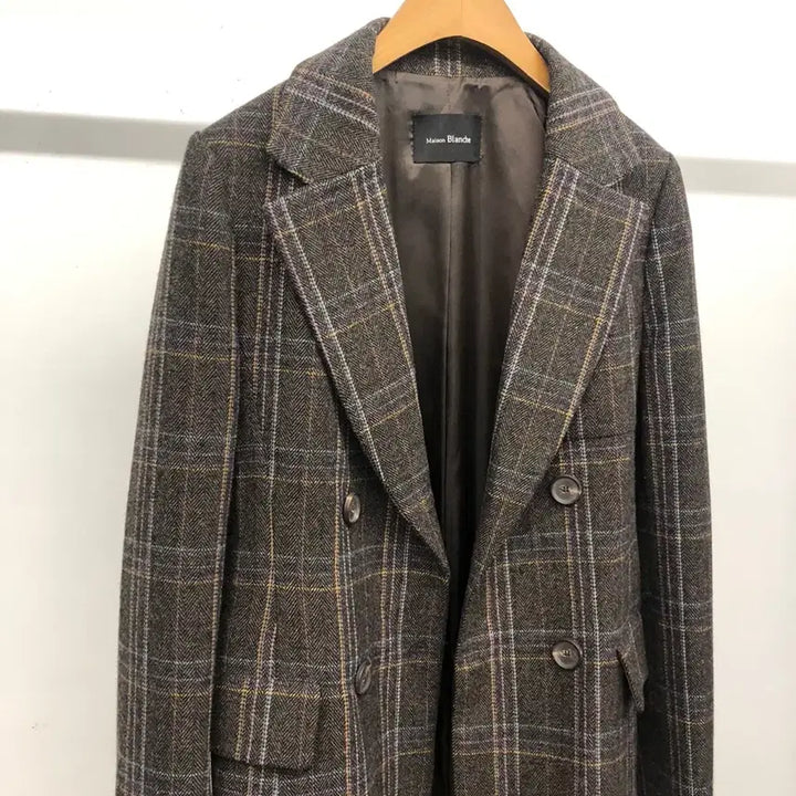 [BUNJANG] Maison Blanche Herringbone Wool Jacket / 메종블랑쉬 헤링본 울 자켓 브라운 55