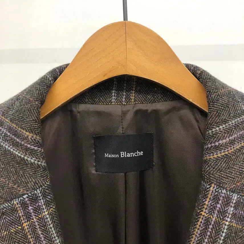 [BUNJANG] Maison Blanche Herringbone Wool Jacket / 메종블랑쉬 헤링본 울 자켓 브라운 55