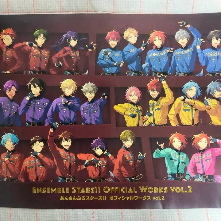 [BUNJANG] Ensemble Stars Official Workbook Vol. 2 Poster / 앙스타 오피셜 워크북 2탄 의상집 구매 특전 포스터