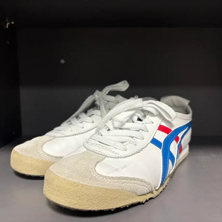[BUNJANG] Onitsuka Tiger Mexico 66 White Blue Red Sneakers / 오니츠카타이거 멕시코66 흰파빨 235