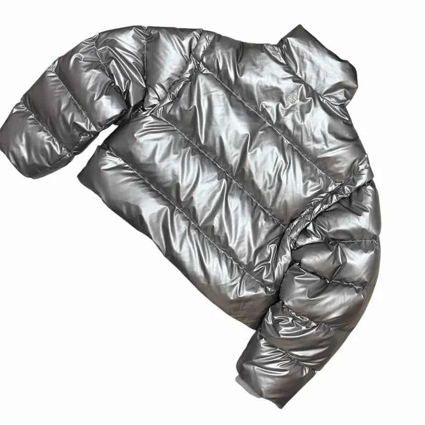 [BUNJANG] BADBLOOD Detachable Sleeve Silver Puffer Jacket / BADBLOOD 디테쳐블 슬리브 실버 푸퍼