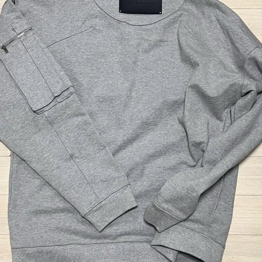 [BUNJANG] Trimming Bird Multi Pocket Sweatshirt (Gray) / 트리밍버드 멀티 포켓 맨투맨 (gray)
