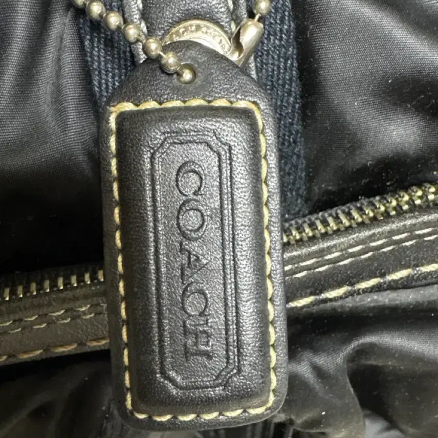 [BUNJANG] Vintage Coach Hampton Nylon Mini Duffel Bag - Sky Blue Lining / 빈티지 코치 햄튼 나일론 미니 더플백 - 스카이 블루 안감