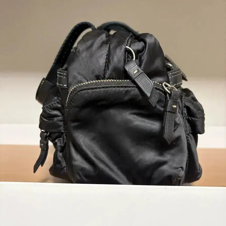 [BUNJANG] Vintage Coach Hampton Nylon Mini Duffel Bag - Sky Blue Lining / 빈티지 코치 햄튼 나일론 미니 더플백 - 스카이 블루 안감