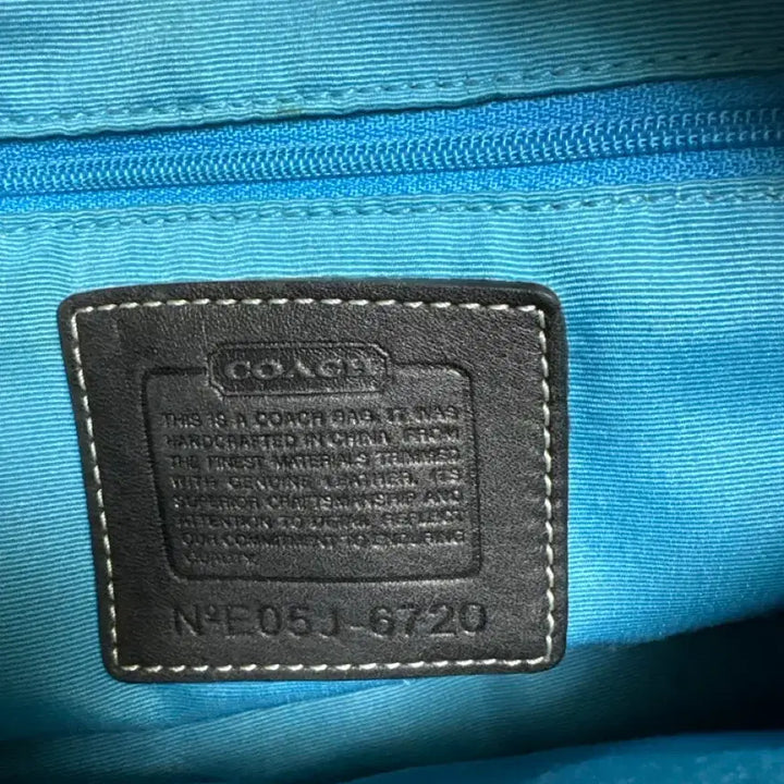 [BUNJANG] Vintage Coach Hampton Nylon Mini Duffel Bag - Sky Blue Lining / 빈티지 코치 햄튼 나일론 미니 더플백 - 스카이 블루 안감