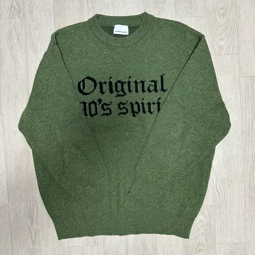 [BUNJANG] 1993 Studio Olive Knit Sweater / 1993스튜디오 니트