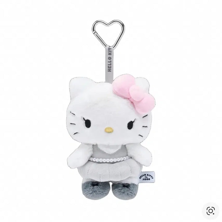 [BUNJANG] Hello Kitty Jisoo Plush Keyring / 헬로키티 지수 콜라보 플러시 키링 핑크그레이