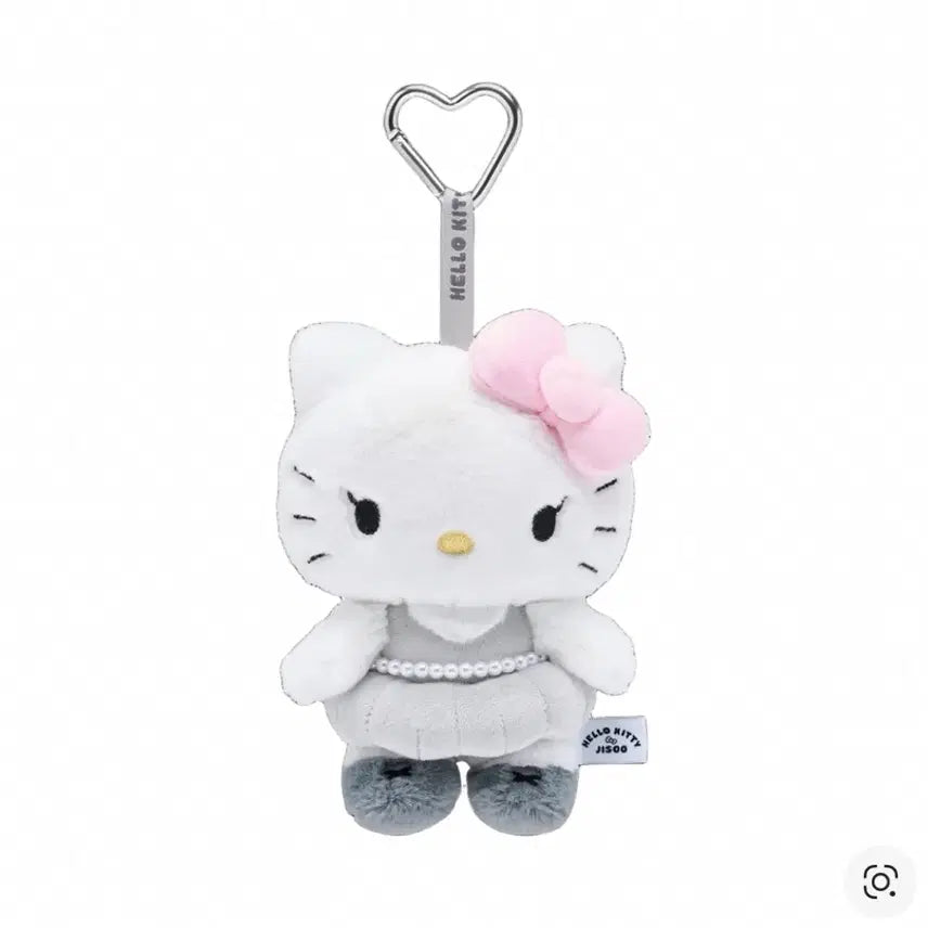 [BUNJANG] Hello Kitty Jisoo Plush Keyring / 헬로키티 지수 콜라보 플러시 키링 핑크그레이