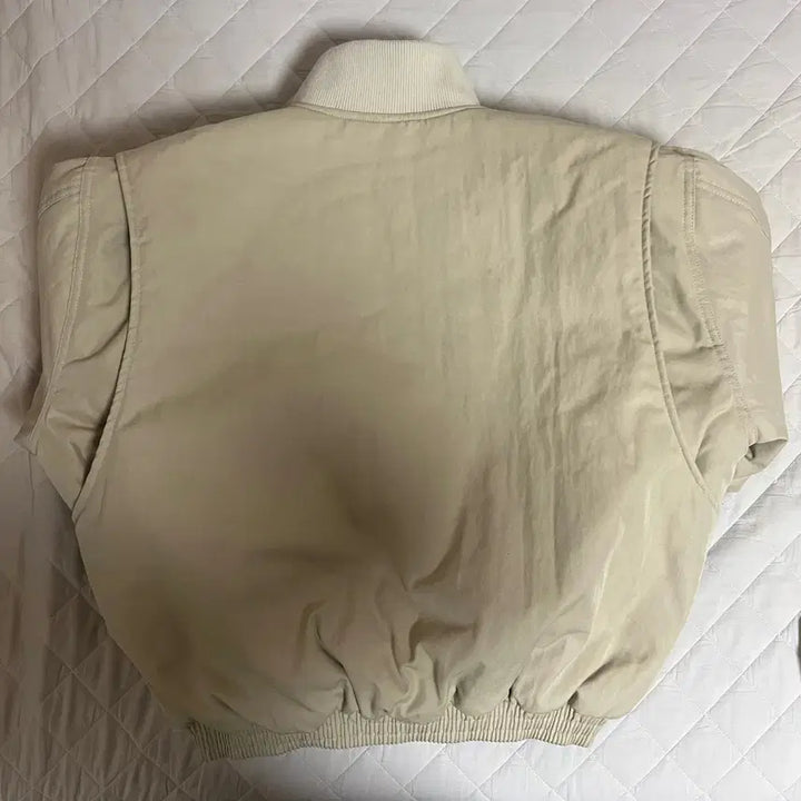 [BUNJANG] MA1 Two-Way Bomber Jacket Ivory Beige / MA1 투웨이 봄버 자켓 아이보리 베이지