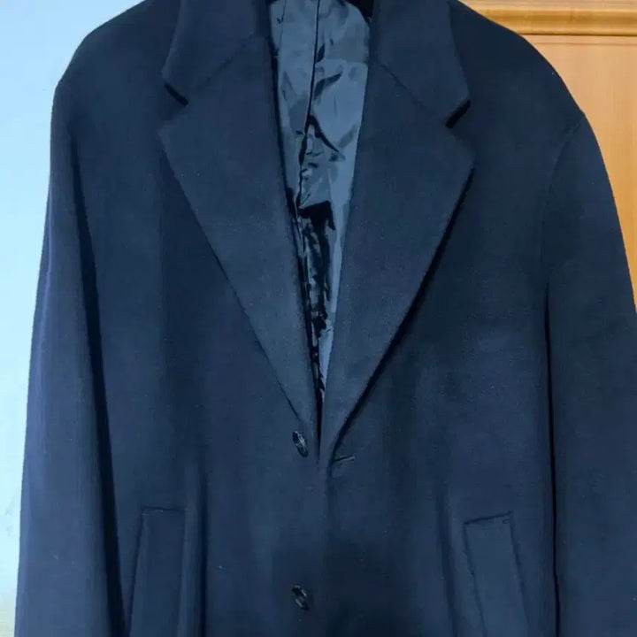 [BUNJANG] T.I For Men Wool Cashmere Coat (Navy) - Size 50 / 티아이포맨 울캐시미어 코트(네이비) 50사이즈