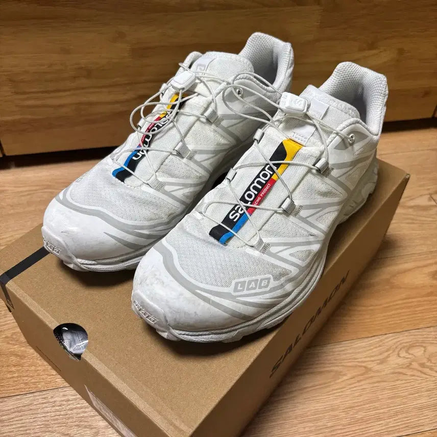 [BUNJANG] Salomon XT-6 White Sneakers / [275] 살로몬 XT-6 화이트
