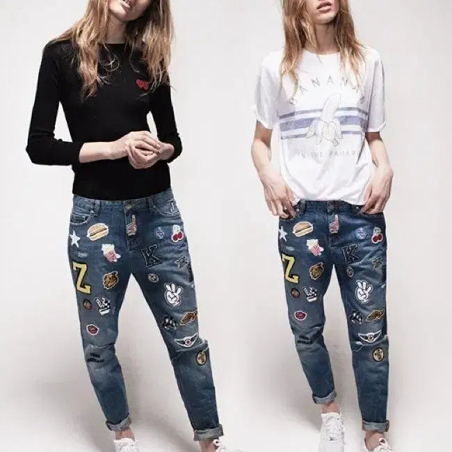 [BUNJANG] Jocarsen Patch Jeans / 조카르센 패치 청바지