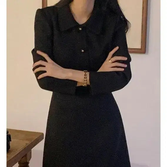 [BUNJANG] Benito Adel Bouquet Tweed A-Line Dress (Long, L) / 베니토 아델 부케 트위드 A라인 원피스 롱기장L사이즈