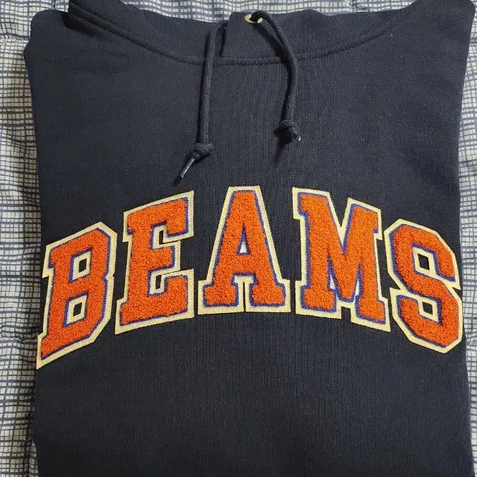 [BUNJANG] BEAMS Navy Hoodie XL / BEAMS 빔즈 후드티 네이비 새제품 XL