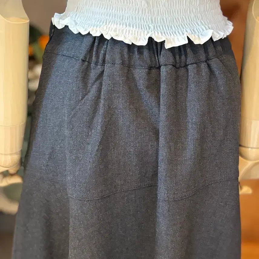 [BUNJANG] Puff Blouse &amp; Full Flare Skirt Set / 퍼프블라우스  풀플레어스커트