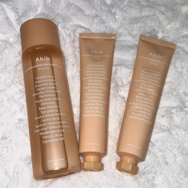 [BUNJANG] Abib Glutathione Toner & Cream Bundle Set (Sealed) / 아비브 글루타치온좀 토너, 크림2개 일괄 판매 새상품