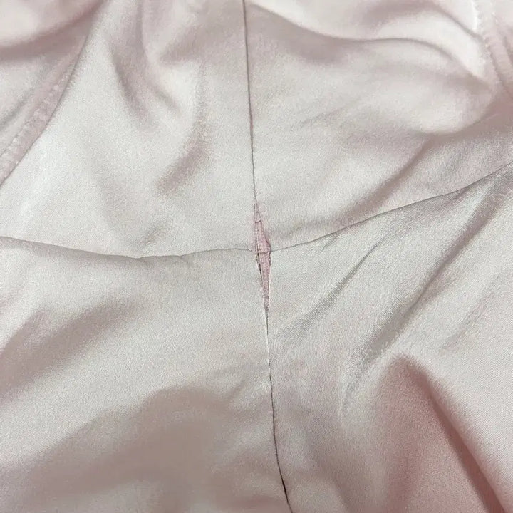 [BUNJANG] Pink Satin Lace Frill Dress / 리본 프릴 새틴 레이스 캉캉 핑크 원피스 양산형 지뢰계 스나계