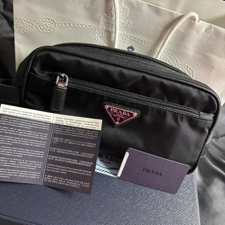 [BUNJANG] Prada Re-Nylon and Saffiano Leather Bag / 프라다 리나일론 앤 사피아노 레더