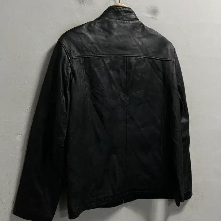 [BUNJANG] Black Old School Leather Jacket / 100 블랙 올드스쿨 레더 양가죽 자켓 정품