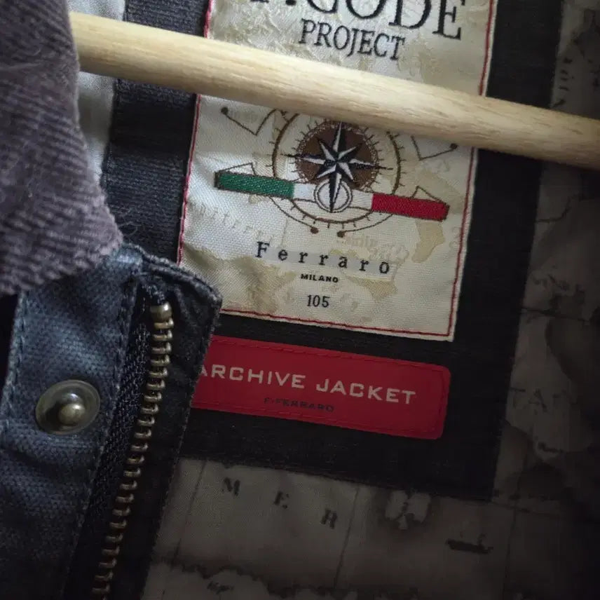 [BUNJANG] F.CODE Coated Jacket Dark Brown 105 / F.CODE 페라로 코티드 자켓 다크브라운 105