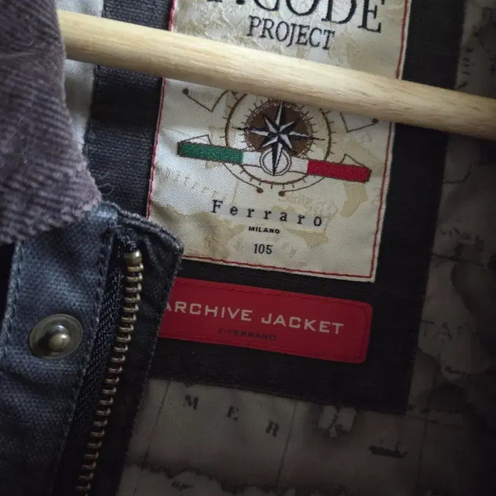 [BUNJANG] F.CODE Coated Jacket Dark Brown 105 / F.CODE 페라로 코티드 자켓 다크브라운 105